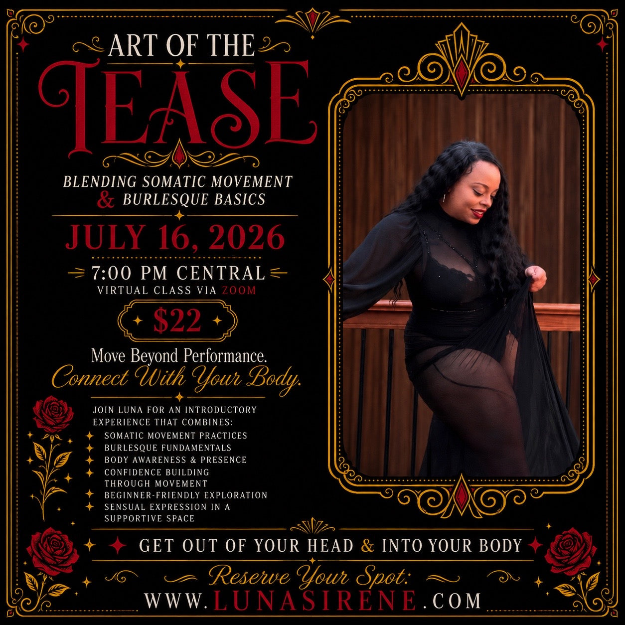 Art of the Tease Virtual Class